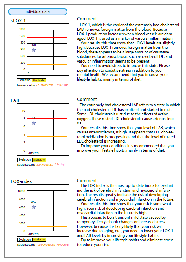 LOX-index test report